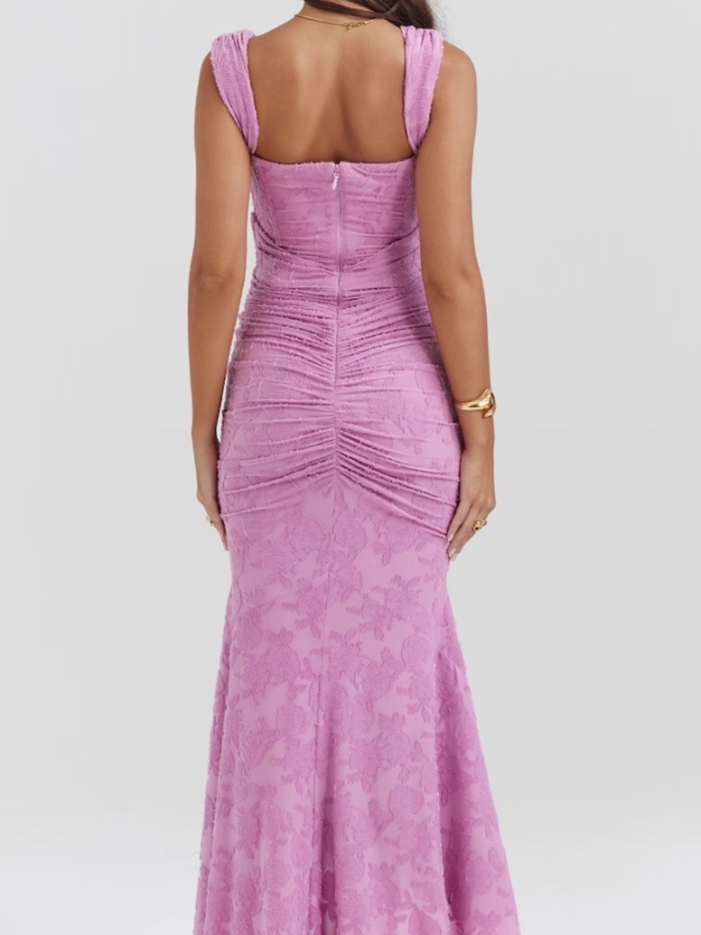 House of CB Warm Pink Cesca Dress- Size Medium M UK sizing= US 6-8 - Picture 7 of 10